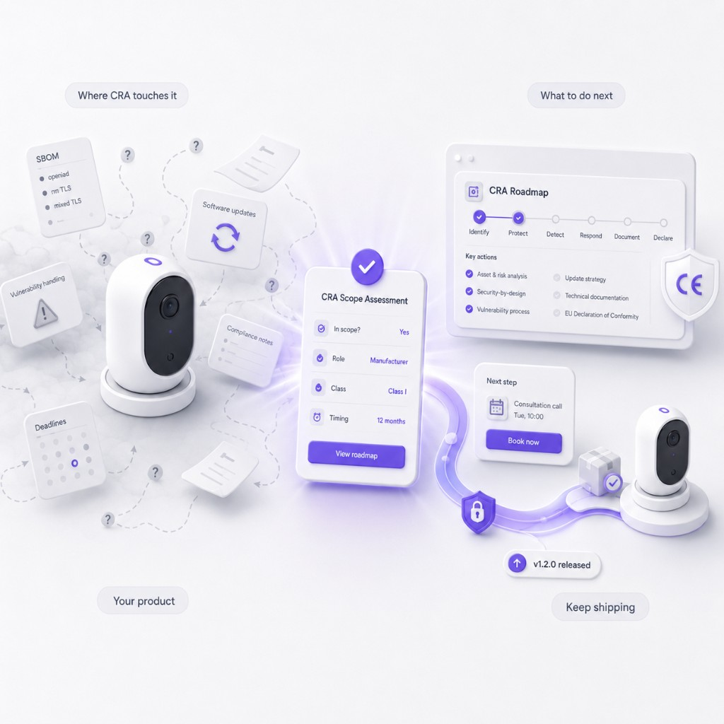 CRA compliance journey: assess your product, view your roadmap, and keep shipping